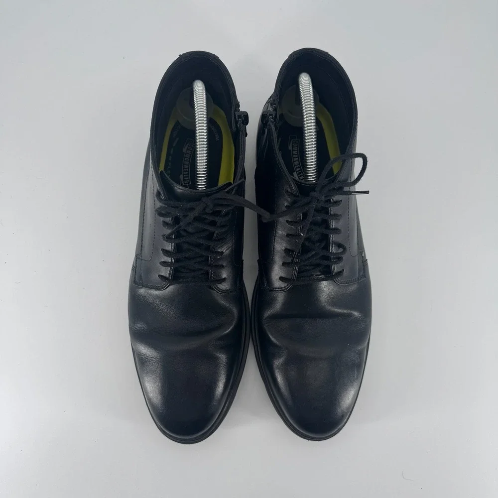 Bostonian Commonwealth Boots Mens 10.5 Black Leather Chukka Flexlite Waterproof
